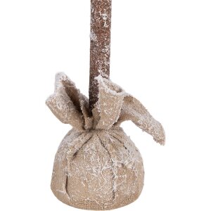 Clayre & Eef kunstkerstboom 19x97 cm groenbruin jute en kunststof