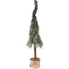 Clayre & Eef 66427 Kunstkerstboom groen-wit Ø 10x35 cm