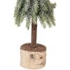 Clayre & Eef 66428 Kunstkerstboom Ø 13x50 cm groen-wit