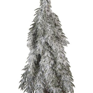 Clayre & Eef 66429 Kunstkerstboom groen-wit Ø 12x32 cm