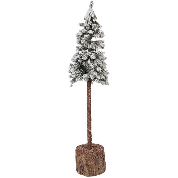 Clayre & Eef 66432 kunstkerstboom groen wit Ø 10 x 48 cm