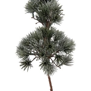 Clayre & Eef kerstboomdecoratie 14x14x45 cm, groene en bruine tinten