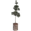 Clayre & Eef kerstboomdecoratie 14x14x45 cm, groene en bruine tinten