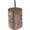 Clayre & Eef kerstboomdecoratie 14x14x45 cm, groene en bruine tinten