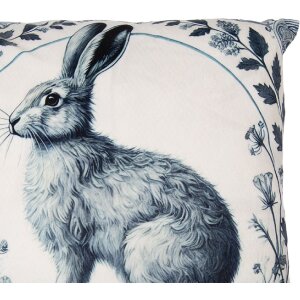 Clayre & Eef KT021.439 Kussensloop 45x45 cm beige met groene accenten