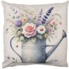 Clayre & Eef KT021.446 Kussensloop 45x45 cm gieter bloemen