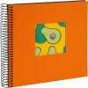 Goldbuch Spiralalbum Bella Vista Sun Orange 20x20 cm met 40 zwarte zuurvrije paginas en vensterinzage
