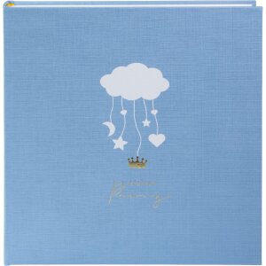 Goldbuch Babyalbum Wolkenpoesie in zacht blauw met gouden...