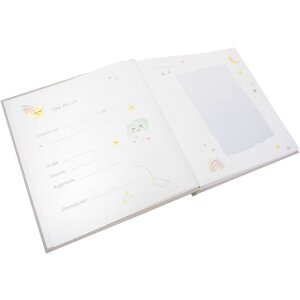 Goldbuch Babyalbum Cozy Nest Sandgrijs 30x31 cm Linnen