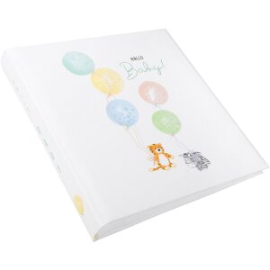 Goldbuch Babyalbum Hoch hinaus! 30x31 cm wit met gouden details