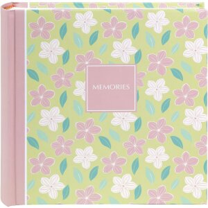 Goldbuch Memoalbum "Blossom Story" met 200 fotos 10x15 cm, hardcover 22x22 cm, florale print