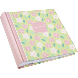 Goldbuch Memoalbum "Blossom Story" met 200 fotos 10x15 cm, hardcover 22x22 cm, florale print