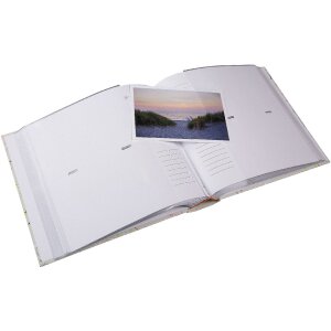 Goldbuch Inzakalbum "Ribboné Taupe" – memoalbum met 200 foto’s 10x15 cm, taupe met strikkenmotief