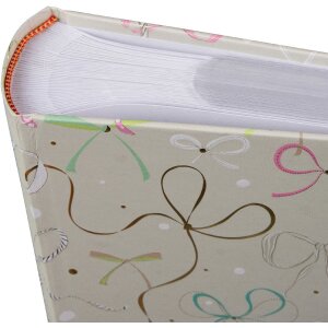 Goldbuch Inzakalbum "Ribboné Taupe" – memoalbum met 200 foto’s 10x15 cm, taupe met strikkenmotief