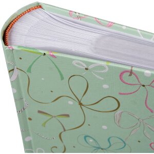 Goldbuch Herinneringsalbum "Ribboné Mint" voor 200 fotos 10x15 cm, zacht mintgroen met geëtste kunstdrukband