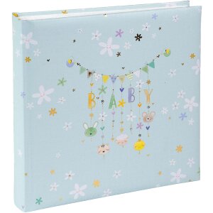 Goldbuch Fotoalbum Lullaby Line Boy 25x25 cm met 60 witte...