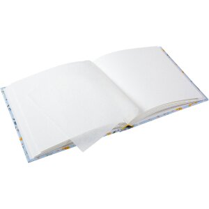 Goldbuch Fotoalbum Secret Garden Blue 25x25 cm met goudafdruk en zachte kleuren