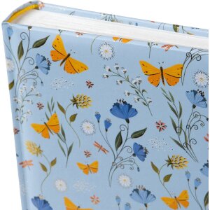 Goldbuch Fotoalbum Secret Garden Blue 25x25 cm met goudafdruk en zachte kleuren