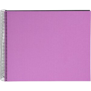 Goldbuch Spiralalbum Bella Vista Lavender, 35x30 cm, zwart lederen album