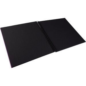 Goldbuch Spiralalbum Bella Vista Lavender, 35x30 cm, zwart lederen album