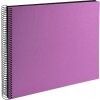 Goldbuch Spiralalbum Bella Vista Lavender, 35x30 cm, zwart lederen album