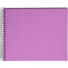 Goldbuch Spiralalbum Bella Vista Lavender, 35x30 cm, zwart lederen album