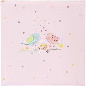 Goldbuch Fotoalbum Loving Birds Girl, pastelroze met...