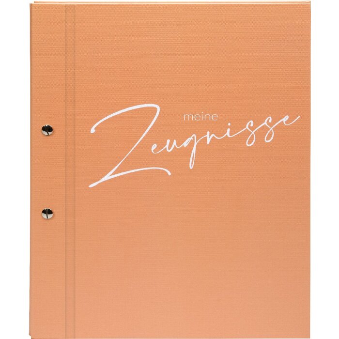 Goldbuch certificaatmap pfirsich 24x31 cm met 12 zichtinlegzakken