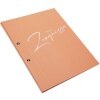 Goldbuch certificaatmap pfirsich 24x31 cm met 12 zichtinlegzakken