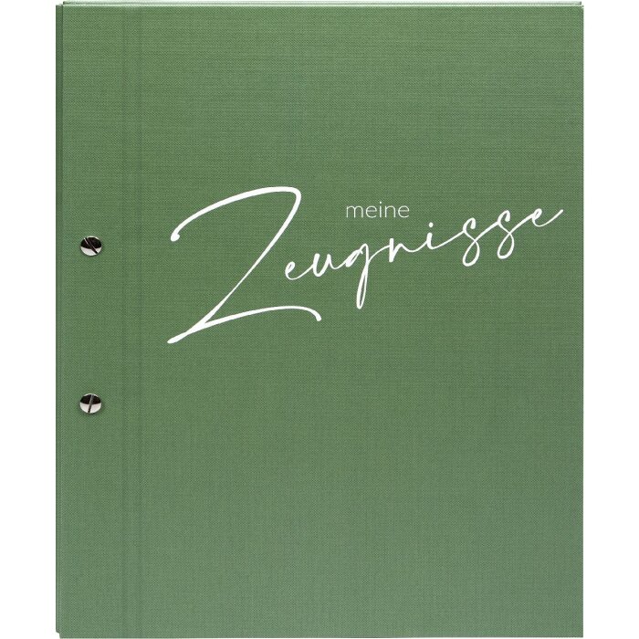 Goldbuch Certificaatmap salbei 24x31 cm met 12 zichtbare houderzakken