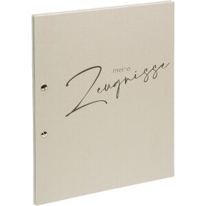 Goldbuch Zeugnismappe creme 24x31 cm met 12 transparante...