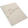 Goldbuch Zeugnismappe creme 24x31 cm met 12 transparante houderzakjes