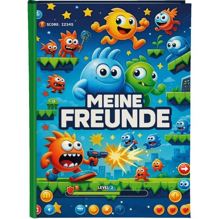 Goldbuch Vriendschapsboek Level Up! 15x21 cm DIN A5 88 pagina’s kunstdruk