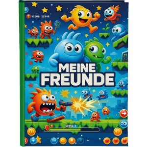 Goldbuch Vriendschapsboek Level Up! 15x21 cm DIN A5 88 pagina’s kunstdruk