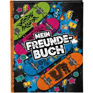 Goldbuch Vriendenboek Skateboards 15x21 cm DIN A5 met 88 geïllustreerde pagina’s