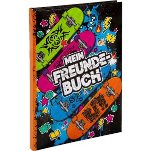 Goldbuch Vriendenboek Skateboards 15x21 cm DIN A5 met 88 geïllustreerde pagina’s