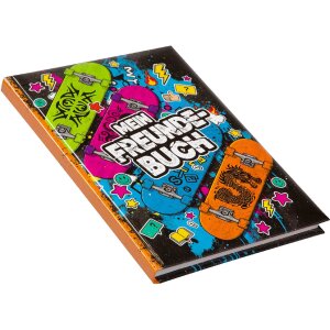 Goldbuch Vriendenboek Skateboards 15x21 cm DIN A5 met 88 geïllustreerde pagina’s