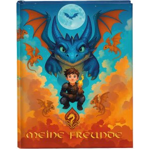 Goldbuch Vriendschapsboek Drakenvriend 15x21 cm, DIN A5, 88 geïllustreerde pagina’s