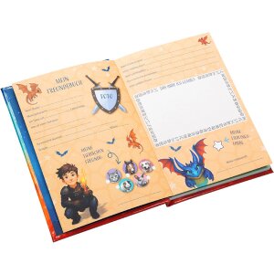 Goldbuch Vriendschapsboek Drakenvriend 15x21 cm, DIN A5, 88 geïllustreerde pagina’s