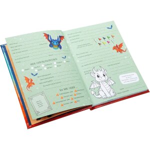 Goldbuch Vriendschapsboek Drakenvriend 15x21 cm, DIN A5, 88 geïllustreerde pagina’s