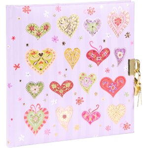 Goldbuch Dagboek Sweet Beat 16,5 x 16,5 cm, 96 pagina’s, goudafdruk, goudslot