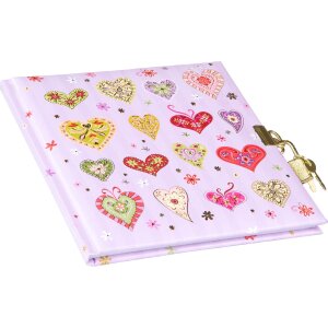 Goldbuch Dagboek Sweet Beat 16,5 x 16,5 cm, 96 pagina’s, goudafdruk, goudslot