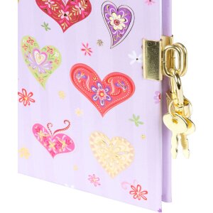 Goldbuch Dagboek Sweet Beat 16,5 x 16,5 cm, 96 pagina’s, goudafdruk, goudslot