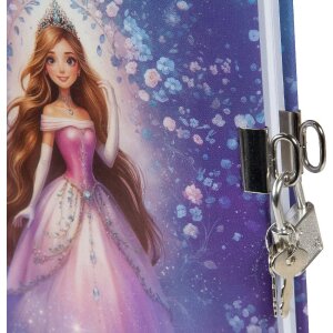 Goldbuch Prinsessterren Glimmer Dagboek 16,5 x 16,5 cm wit