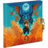 Goldbuch Dagboek Drakenvriend 16x16 cm, wit met slot