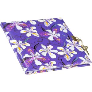 Goldbuch Dagboek Orchid Mood paars 16,5x16,5 cm met goudafdruk
