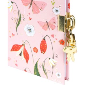 Goldbuch Dagboek Secret Garden roze 16,5 x 16,5 cm