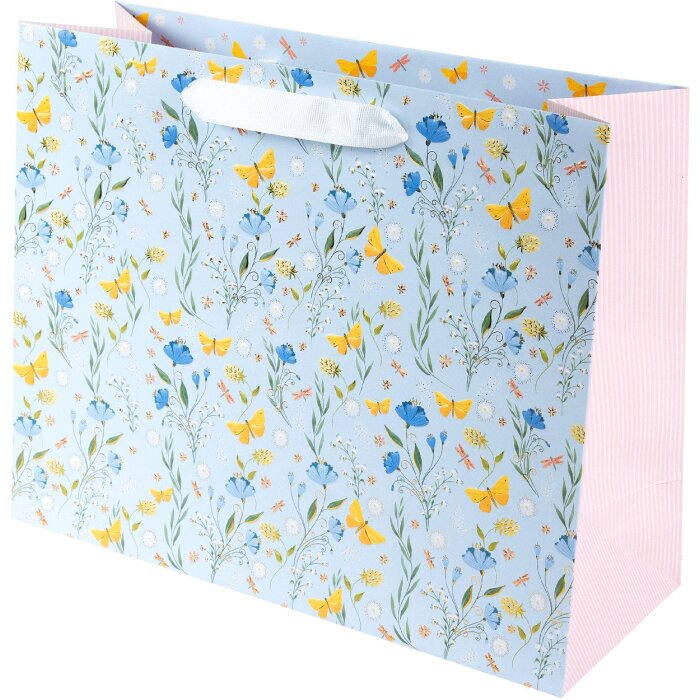 Goldbuch Geschenktasche Secret Garden Blauw 27x13 cm