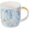 Goldbuch porseleintasse Secret Garden Blue – blauw met roze en lichtblauw bloemenmotief