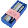 Goldbuch Set lieblingsstift & mäppchen Secret Garden Blue – roze, lichtblauw, salie, edel nachtblauw
